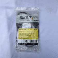 StarTech.com 2m Black DB9 RS232 Serial Null Modem Cable F/F SCNM9FF2MBK  New picture