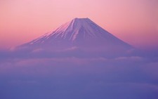 Landscape mist mountains mount fuji japan asia Custom Gaming Mat Desk picture