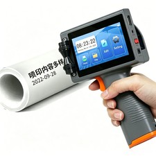 Industrial Handheld Inkjet Printer Touch Date Coder Carton Box Metal Plastic Tag picture