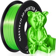 5PCS GEEETECH Filament 1.75mm 1kg Glossy Green PLA Silk for 3D Printer Consumabl picture