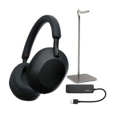 Sony WH-1000XM5 Wireless Noise Canceling Over-Ear Headphones (Black) Bundle picture