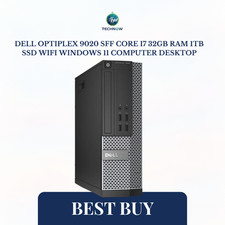 Dell OptiPlex 9020 SFF Core i7 32GB Ram 1TB SSD WiFi Windows 11 Computer Desktop picture