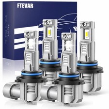 9005/HB3 & 9006/HB4 LED Bulbs Combo, High & Low Beam, 4 Pack Cool White picture
