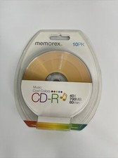 New In Package Memorex CDR 10 Pack 40x 700mb 80 Min 2009 Recordable picture