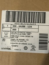 LEVITON 000-6A586-U24  CAT6A eXtreme 6+ Universal Patch Panel NEW  picture