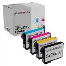 DI Ink Cartridge Replacement for Epson 222XL HY (HY B, C, M, Y) WF-2960 XP-5200 picture