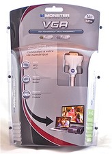 🎁 Monster™ High Performance VGA Computer Monitor Cable 16'/4.87m RETAIL 🎁 picture