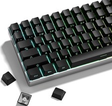 Black Japanese Style Double Shot PBT OEM Profile Shine Through Keycaps Set Hub picture