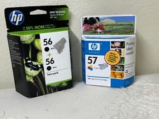 2 x HP 56 Black / HP 57 Color Ink Cartridges: 3 Total Inks - Genuine picture
