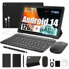 Tablet, 10.4 Inch Android 14 Tablets, 12GB RAM+64GB ROM (TF 1TB) with Octa-Core picture