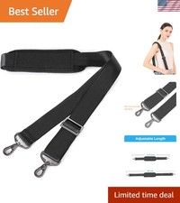 Durable 56 Inch Adjustable Shoulder Strap with Non-Slip Surface & Swivel Hooks picture