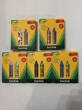 NEW SanDisk Crayola USB-C Flash Drive 64 GB x2 Mixed Colors (5 Pack Lot) picture