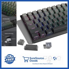 Custom Keycaps Set 136 Keys Gradient Gray Minimalist Style for Gaming Keyboards picture