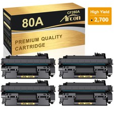 1-4PK CF280A Toner Compatible With HP 80A LaserJet Pro 400 M401a MFP M425dn Lot picture