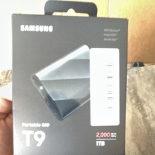 Samsung Portable SSD T9 1TB USB-C External SSD 2000MB/s Black Win/Mac/Android picture