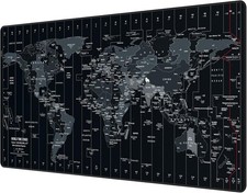 Large Gaming Mouse Pad, Extended XXL Desk Mat 35.4×15.7 Inches Map picture