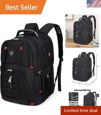 50L Travel Laptop Backpack - Waterproof & Stylish with USB Port for All Devices picture