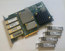 GENUINE HPE FC adapter 4-port 8 Gb/s StoreServ HP QR486A 5697-2043 + 4xSFP 3par picture