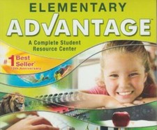 Elementary Advantage 2009 PC DVD 17 lessons Spanish science read math history + picture