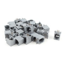 30pcs RJ11 Modular Jack 6P6C 6 Pins PCB Mount Telephone Connector picture