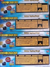 4x NEW As seen on TV EZ Eyes EE011106 Wired Keyboard Spill Resistant picture