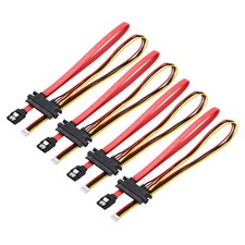 40cm PH2.0 4 Pin to SATA 7+15 Pin Power Cable, 4 Pack Right Angle (90 Degree) picture