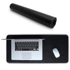 Top Grain Leather Extended Mouse Pad - Desk Mat Black picture