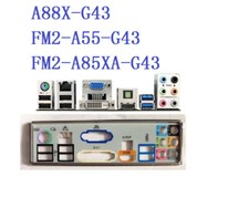 Backplate For MSI FM2-A55-G43, FM2-A85XA-G43, A88X-G43 Motherboard IO Shield picture
