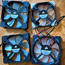 4 Corsair PC Case Cooling Fans – Mixed Models picture
