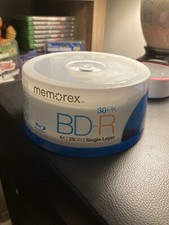 Memorex BD-R 30pk 4x| 25GB | Single Layer Blu-ray Disc. Brand New Sealed picture