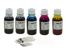Bulk refill ink for HP inkjet printer 4 colors 5x100ML (2bk) picture