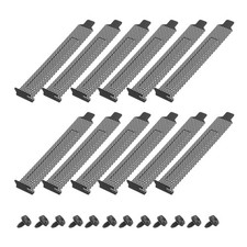 12PCS Black PCI Slot Cover Dust Filter Ventilation Deflector with Mesh picture