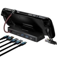 Docking Station for Steam Deck/ROG 6-in-1 USB-C Hub HDMI2.1 4K@144Hz 100W PD IN picture