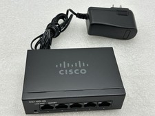 Cisco 5 Port Gigabit Desktop Ethernet Switch LAN 5 Ports SG110D-05 W/ AC FREE SH picture
