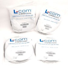 Lot of 4 L-Com DK226MF-3 Extension Mini-DIN Cable, 3 Ft, PS2, DIN 6-Pin picture
