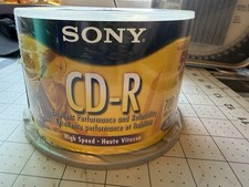 50-Pack Sony CD-Rs, 700mb, 1x-48x, 80 Min, Brand New, Factory Sealed picture