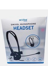 Vibe e-ssential Swivel Microphone Headset, 3.5mm Plug-In Mono Adjustable, New picture