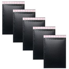 Bubble Mailers 4x6 Inch 12 Pack Small Padded Envelopes Poly 4X6 Inches Black picture