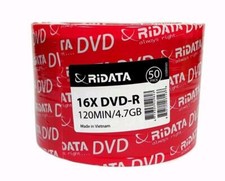 200 RIDATA 16X Blank DVD-R DVDR Branded Logo 4.7GB Recordable Media Disc 4x50PK picture