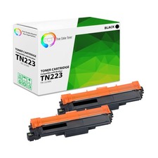 2Pk TCT Premium TN223BK Black For Brother HL-L3210CW Compatible Toner Set picture