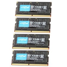 New Crucial 128GB (4X32GB) DDR5 5600MHz PC5-44800 SODIMM Memory Ram CT32G56C46S5 picture