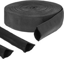 33 Ft Nylon Hydraulic Hose Protector Sleeve Protective Cover Hose 1.5 In. ID picture