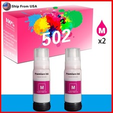 2PACK T502 502 Magenta Refill Ink Bottle Work With ST-4000 Printer picture