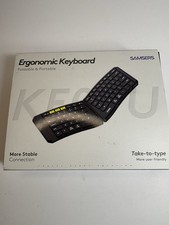 Samsers KE09U Ergonomic/foldable folding keyboard travel Bluetooth w/6-iPhone… picture