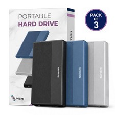3 Pack 1TB External Hard Drive USB 3.0 Portable HDD 3TB Storage PC Mac picture