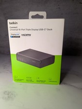 Belkin Docking Station 16 in 1 Triple DisplayLink 100W PD 3 HDMI USB-C Dock  picture