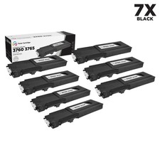 LD 7PK 331-8429 W8D60 Black Laser Toner Cartridge for Dell C3760n C3760dn C3765d picture
