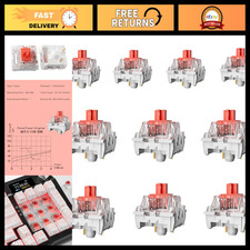 50gf Red Linear Switches 3 Pin - Pre-Lubricated, Dustproof for RGB Mechanical Ke picture