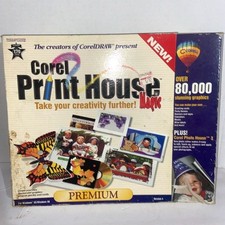 New Corel Print House Magic Premium v4.0 Big Box PC-CD Win 95/98, Sealed Discs picture