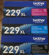 Brother TN229XL Toner Cartridge Set 3-Pack BCM Genuine OEM Sealed New picture